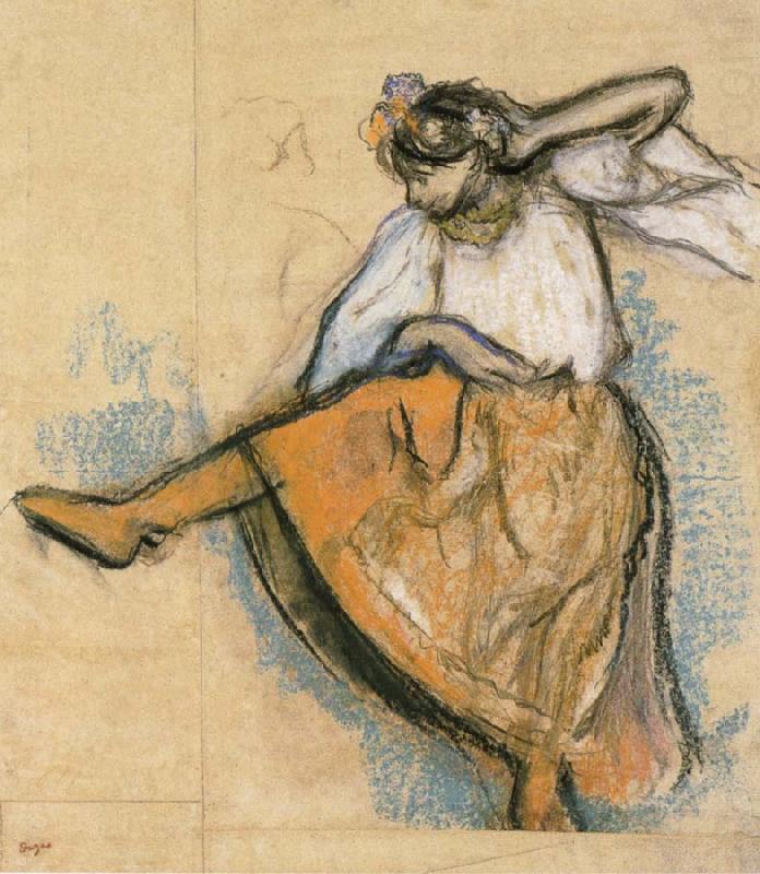 Edgar Degas Russian Dancer china oil painting image